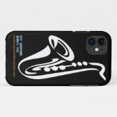 Illustrierter Saxophone iPhone Fall Case-Mate iPhone Hülle (Rückseite (Horizontal))