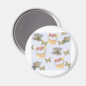 illustrierter Schmetterling Magnet (Vorderseite/Rückseite)