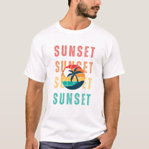 Illustrierter Sommersonntag in Gelb T-Shirt