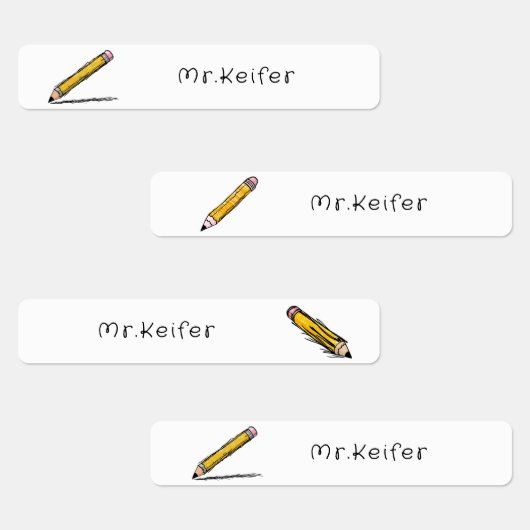 Illustrierter Stift Einfache Personalisierung des  Etiketten (Gruppe)