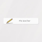 Illustrierter Stift Einfache Personalisierung des  Etiketten (Design 1)