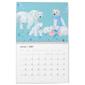 Illustrierter Tierfamilienkalender Kalender (Jan 2027)