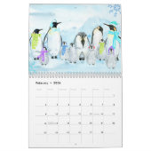 Illustrierter Tierfamilienkalender Kalender (Feb 2026)