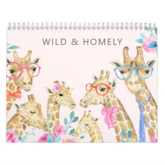 Illustrierter Tierfamilienkalender Kalender