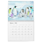 Illustrierter Tierfamilienkalender Kalender (Feb 2026)