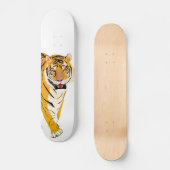 Illustrierter Tiger Skateboard (Vorderseite)