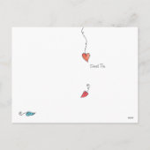 Illustrierter Valentinstag Feiertagspostkarte (Rückseite)