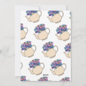 Illustrierter Valentinstag süßer Tee Feiertagskarte (Rückseite)