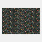 Illustrierter Weihnachtsfeiertag Mandarine Geschenkpapier Set (Vorderseite)