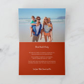 Illustrierter Weihnachtsmann im Rad Sommerurlaub Karte (Innenseite)