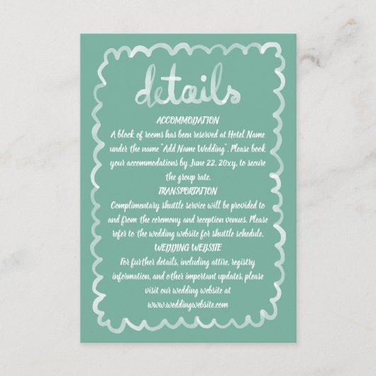 Illustrierter weißer weißer weißer weißer Rahmen m Begleitkarte (Vorderseite)