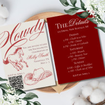 Illustrierter Western Roter Bachelorette