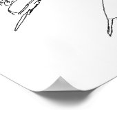 Illustrierter Zeichenkompass Poster (Ecke)