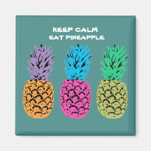 Illustriertes Ananas-Design Magnet