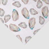 Illustriertes Austerngewebe - FARBE Seidenpapier (Detail)