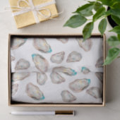 Illustriertes Austerngewebe - FARBE Seidenpapier (Geschenk)