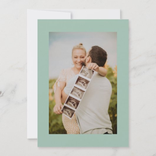 Illustriertes Baby Duschkuchen Einladung (Rückseite)