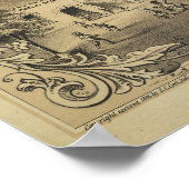 Illustriertes Bild der Emanzipationsproklamation Poster (Ecke)