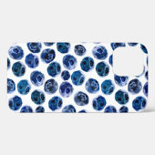 Illustriertes Blaubeeren-Set-Muster Case-Mate iPhone Hülle (Rückseite (Horizontal))