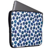 Illustriertes Blaubeeren-Set-Muster Laptopschutzhülle (Vorne Rechts)