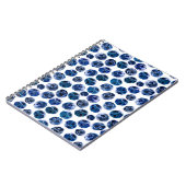 Illustriertes Blaubeeren-Set-Muster Notizblock (Linke Seite)