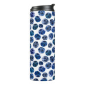 Illustriertes Blaubeeren-Set-Muster Thermosbecher (Nach links gedreht)