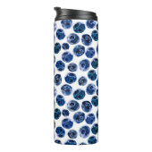 Illustriertes Blaubeeren-Set-Muster Thermosbecher (Nach rechts gedreht)
