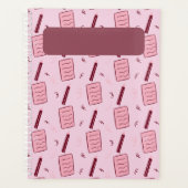 Illustriertes Bleistift- und Notizpapier-Muster Ro Planer (Vorderseite)