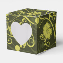 Illustriertes Blumenmuster in Schwarz und Grün