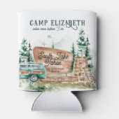 Illustriertes Camping | Bachelorette Bridesmaid Dosenkühler (Rückseite)