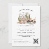 Illustriertes Camping | Bachelorette Weekend Einladung (Vorderseite)