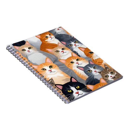 Illustriertes Cat CrowdNotebook Notizblock (Rechte Seite)