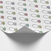 Illustriertes Diamantrennmuster Geschenkpapier (Ecke)