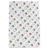 Illustriertes Diamantrennmuster Mittlere Geschenktüte (Vorderseite)