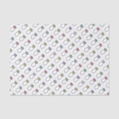 Illustriertes Diamantrennmuster Seidenpapier (Vorderseite)