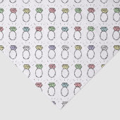 Illustriertes Diamantrennmuster Seidenpapier (Ausschnitt)