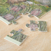 Illustriertes Frühlings-Häschen im Garten Puzzle (Seite)