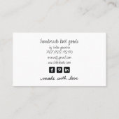 Illustriertes Garnkerngeschäft Visitenkarte (Rückseite)