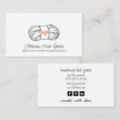 Illustriertes Garnkerngeschäft Visitenkarte (Vorne/Hinten)