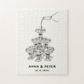 Illustriertes Gästebuch-Zeichenpuzzle Puzzle (Vertikal)