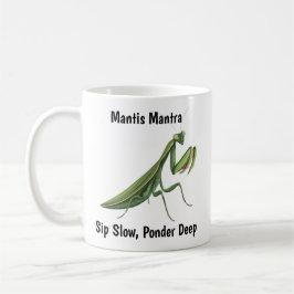 Illustriertes Gebet Mantis Personalisiert Kaffeetasse