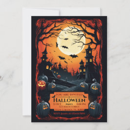 ILLUSTRIERTES HALLOWEEN-PARTY EINLADUNG