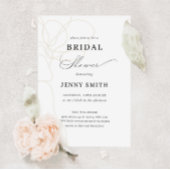 Illustriertes handgezeichnetes Brautparty der Blum Einladung