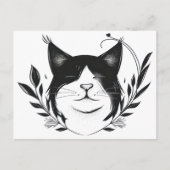 Illustriertes Haustier-Logo Postkarte (Vorderseite)