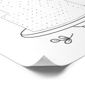 Illustriertes Hochzeitsspiel Poster (Ecke)