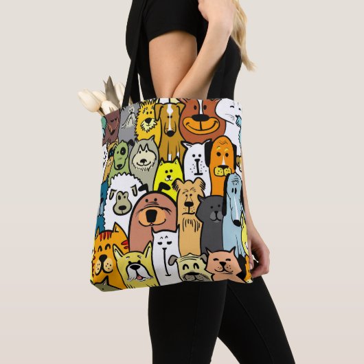Illustriertes Hunddesign Tasche (Von Nahem)