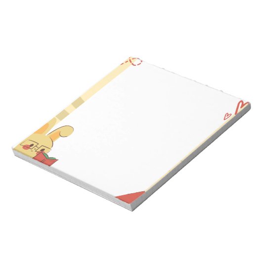 Illustriertes Journal für Schule oder Arbeit Notizblock (Rotiert)