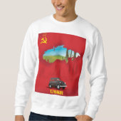 ILLUSTRIERTES Kartenposter der UdSSR Sweatshirt (Vorderseite)