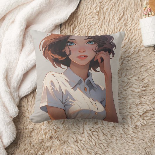 Illustriertes Kissen (Decke)