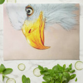 Illustriertes Küchenhandtuch - Adler Geschirrtuch (Gefaltet)